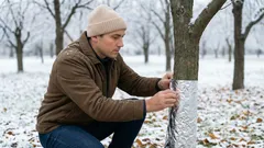 Owiń pnie drzew folią – w przyszłym roku twój plon owoców znacznie się zwiększy